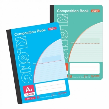 Sổ kẻ ngang may dán gáy Composition book A4 360 trang 58/92